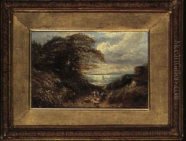 Sheep On A Coastal Road - view 1