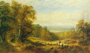 A Glimpse Of The Medway by Alfred Augustus Glendening Sr.