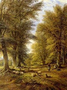 Shepherds With Their Flock In A Wood Shepherds With Their Flock In A Wood