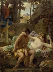 Cleonis Et Cydippe by Charles Gleyre
