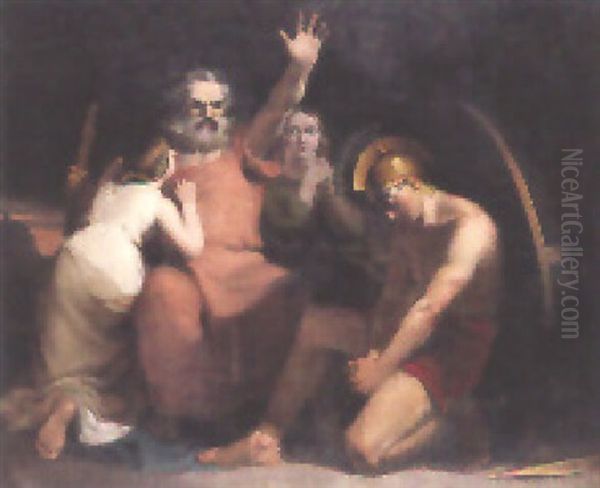 Mythologische Szene (odipussage?) - view 1