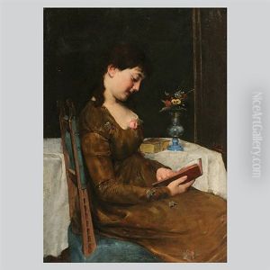 Woman Reading by Ferdinand A. Glienke