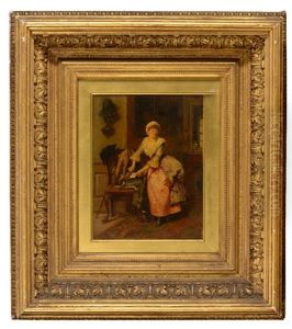 The Love Letter And The Suitor by Henry Gillard Glindoni