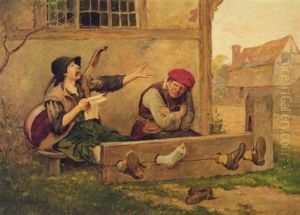 In The Stocks by Henry Gillard Glindoni