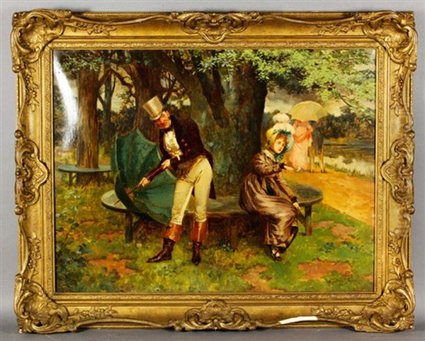 Lady And Man In Park - view 1