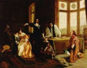 Dismissal Of Archie, The King's Jester by Henry Gillard Glindoni