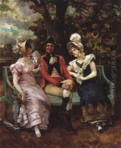 Flirting by Henry Gillard Glindoni