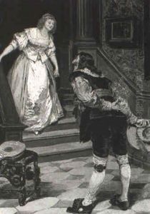 A Surprise Piece Of Mistletoe by Henry Gillard Glindoni