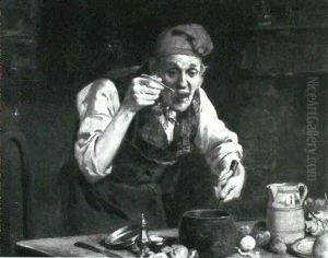 Tasting The Broth by Henry Gillard Glindoni
