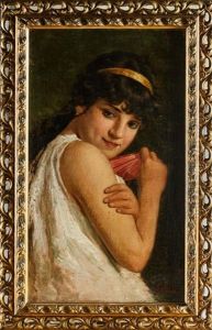 Ritratto Di Fanciulla by Achille Glisenti