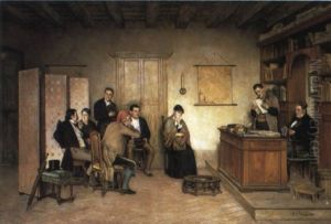 The Reading Of The Will by Achille Glisenti