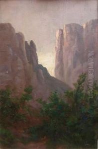 View Of A Mountain Escarpment by Allerley Glossop