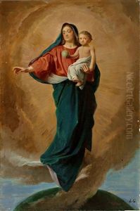 Madonna Mit Kind by Ludwig Glotzle