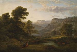View At Matlock, Derbyshire by John Glover