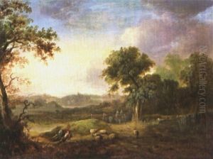 Landscape With Figures by John Glover