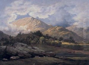 A View Of Patterdale Fell At Ullswater, Lake District by John Glover