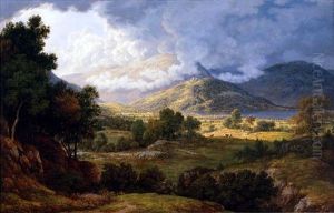 View Of Ullswater, An Extensive Lakeland Landscape With A Distant View Of Ullswater