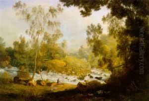 A Scene In Martindale, Ullswater by John Glover