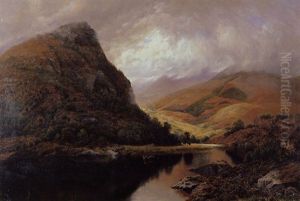 Mountainous Lake Landscape by John Richardson Glover