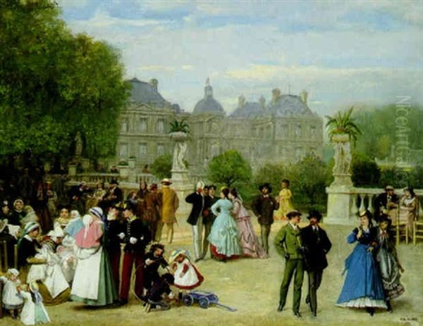 In The Luxembourg Gardens, Paris - view 1