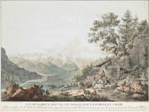 Vue Du Fameux Mont-blanc by Louis, Baron Bacler D Albe