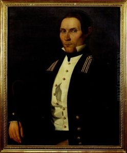 Portrait Of A U.s. Naval Officer by Filippo Gnaccarini