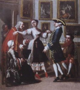 La Lecon De Danse by Giuseppe De Gobbis