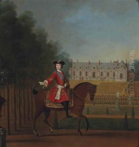Portrait Equestre Du Jeune Louis Xv (1710-1774)