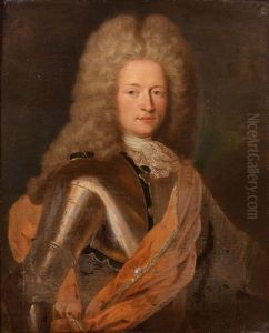Portrait De Marc De Beauvau (1679-1754) Premier Prince De Beauvau-craon by Pierre Gobert