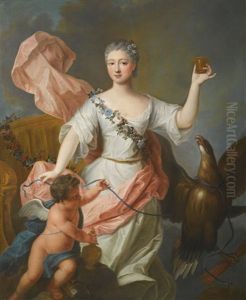 Portrait Of A Lady As Hebe by Pierre Gobert