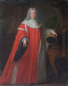 Portrait De Paul De Roux, Marquis De Gaubert Et De Courbon, Baron Des Angles, Avocat General Au Parlement De Provence by Pierre Gobert