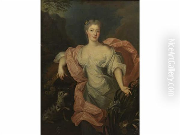 Portrait De Charlotte Aglae D'orleans, Duchesse De Modene En Source - view 1