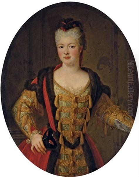Portrait De Louise-adelaide De Bourbon-conti, Dite Mademoiselle De La Roche-sur-yon, En Habit De Bal - view 1