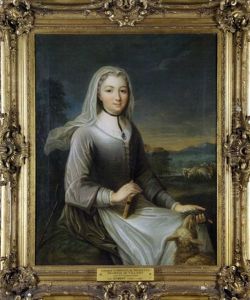Portrait De Amable Gabrielle De Noailles, Duchesse De Villards En Sainte Agnes