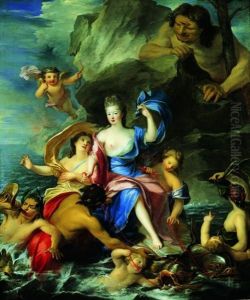 Portrait De Mademoiselle De Blois En Galatee Triomphante