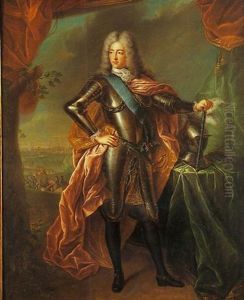 Portrait De Louis-henri De Bourbon, Prince De Conde, Duc De Bourbon, Chef Du Conseil De Regence by Pierre Gobert