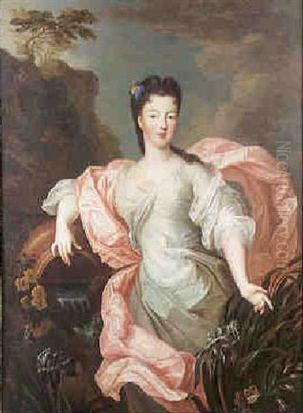 Portrait De Jeune Femme En Source Ou En Hebe - view 1