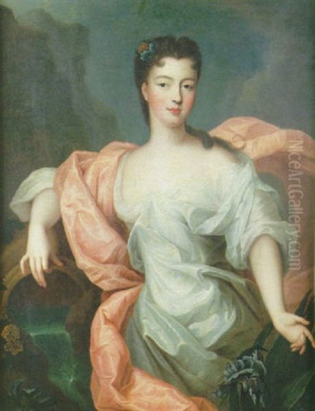 Portrait De Louise-diane D'orleans, Princesse De Conti En Iris - view 1