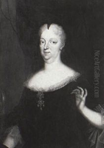 Portrait Of The Empress Maria Theresa by Pierre Gobert