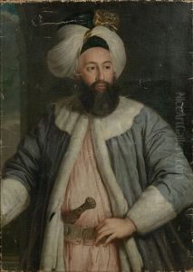 Portrait De L'ambassadeur Ottoman Yirmisekiz Tchelebi Mehmed Efendi by Pierre Gobert