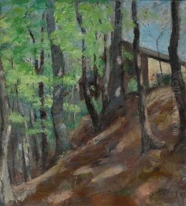 Waldlandschaft by Bernard Gobiet