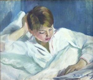 Jeune Garcon Lisant by Paule Gobillard