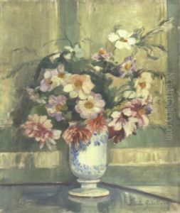 Vase De Dahlias by Paule Gobillard