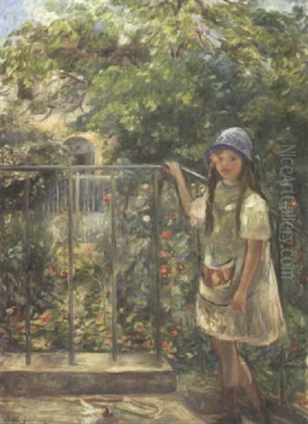 Le Volant Ou Fillette A L'escalier - view 1