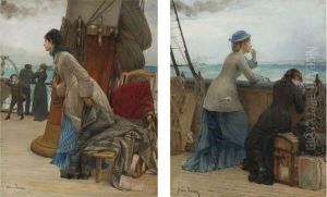 Land! And Goodbye: A Pair Of Paintings by Henry Bacon
