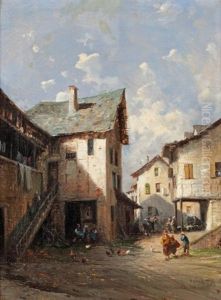 Vues De Village Du Pays Basque (pair)