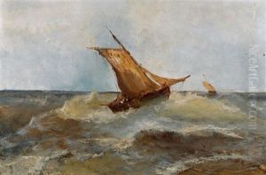 Deux Voiliers En Mer