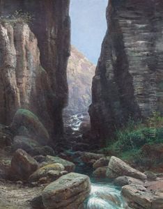 Torrent Dans Une Gorge by Alfred Godchaux