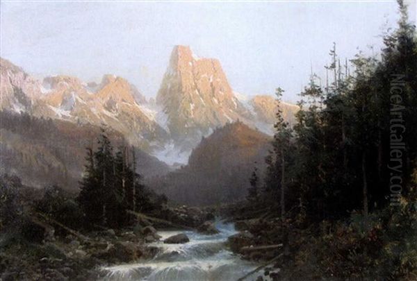 Torrent Dans Un Paysage De Montagne - view 1