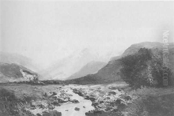 Paysage De Montagne Avec Torrent - view 1